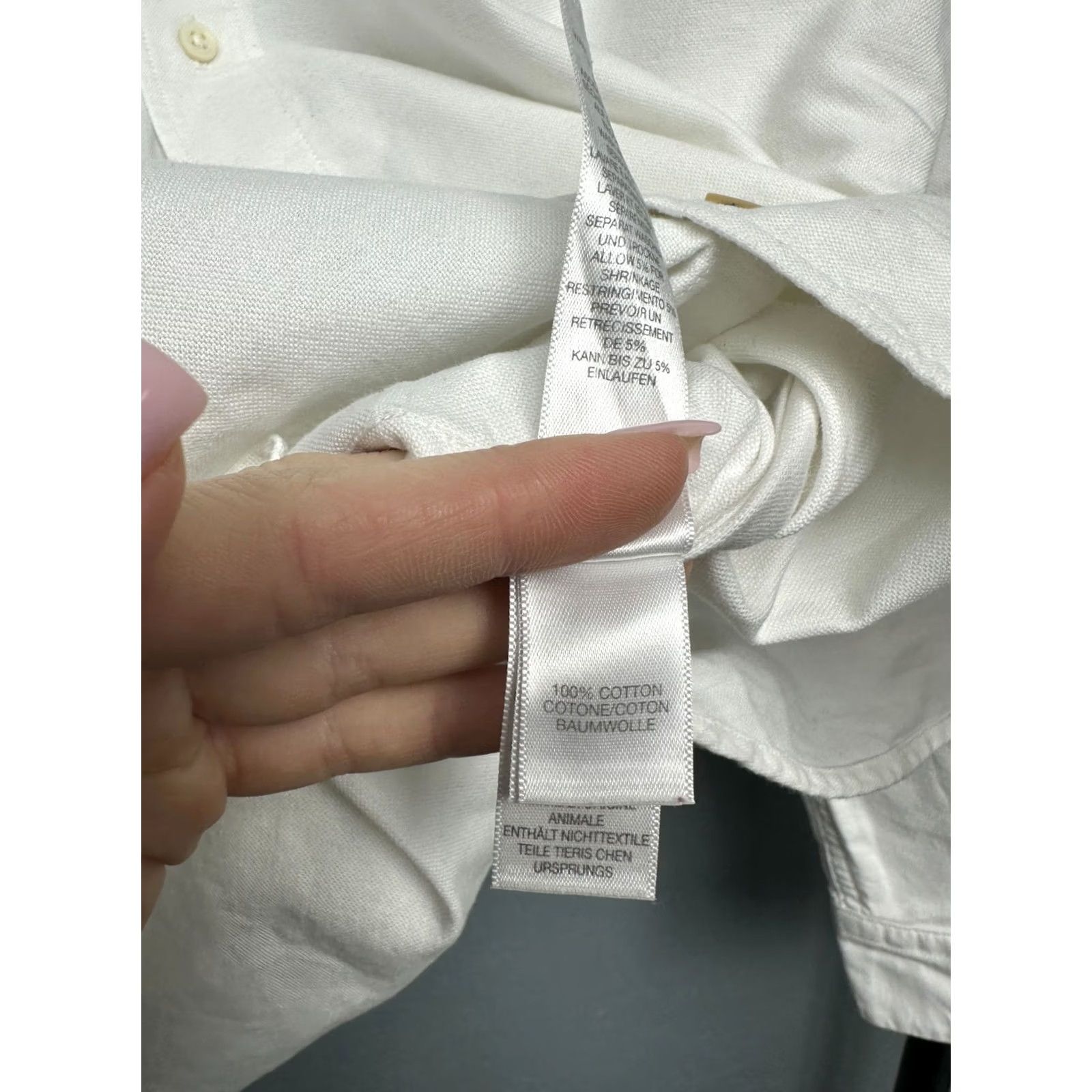 Paul Smith Paul Smith Mens White Long Sleeve Shirt M Shirt Mens White Cotton Button-Up Э Size US M / EU 48-50 / 2 - 4 Thumbnail