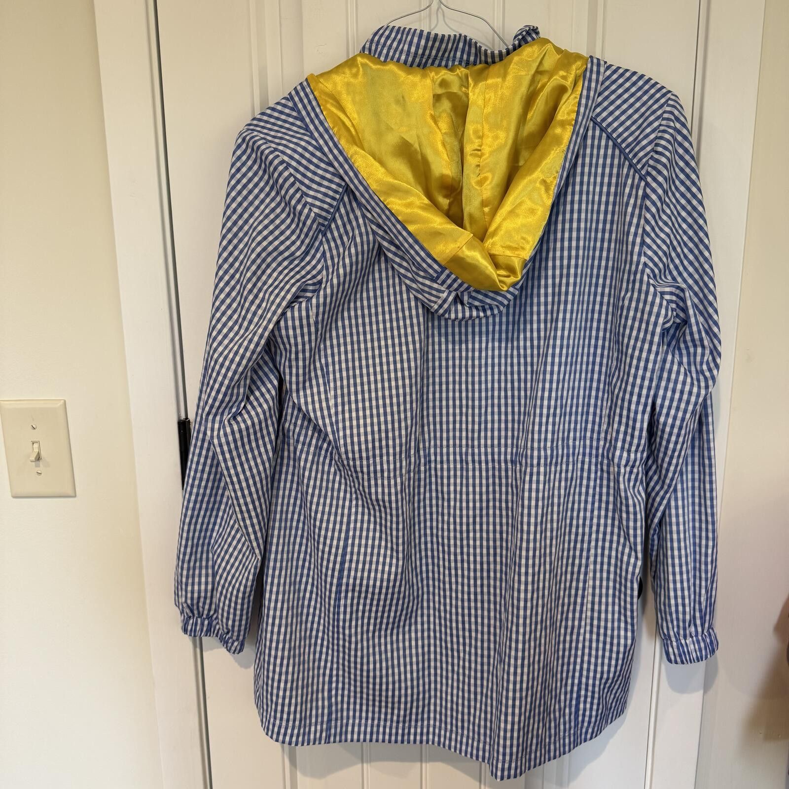 Other Dennis by Dennis Basso Blue Gingham Zip-Up Jacket with Embro Size M / US 6-8 / IT 42-44 - 5 Thumbnail