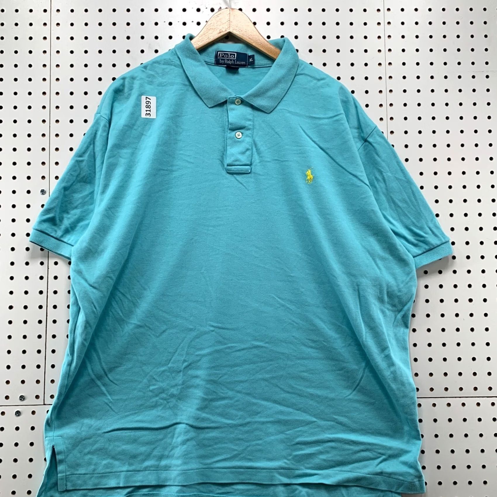 Polo Ralph Lauren Polo Ralph Lauren Shirt Mens XL Blue Collared Yellow Pony Casual 27x30 Size US XL / EU 56 / 4 - 2 Thumbnail