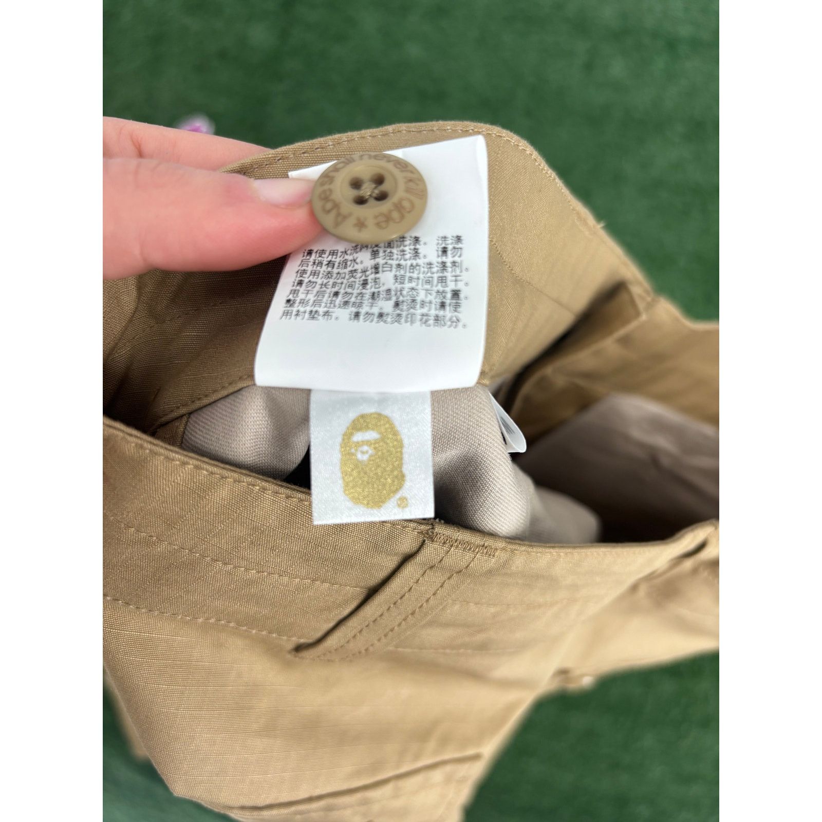 Bape Bape 'Dev-Ops' Beige Cargo Pants Size Medium Size US 31 - 8 Thumbnail