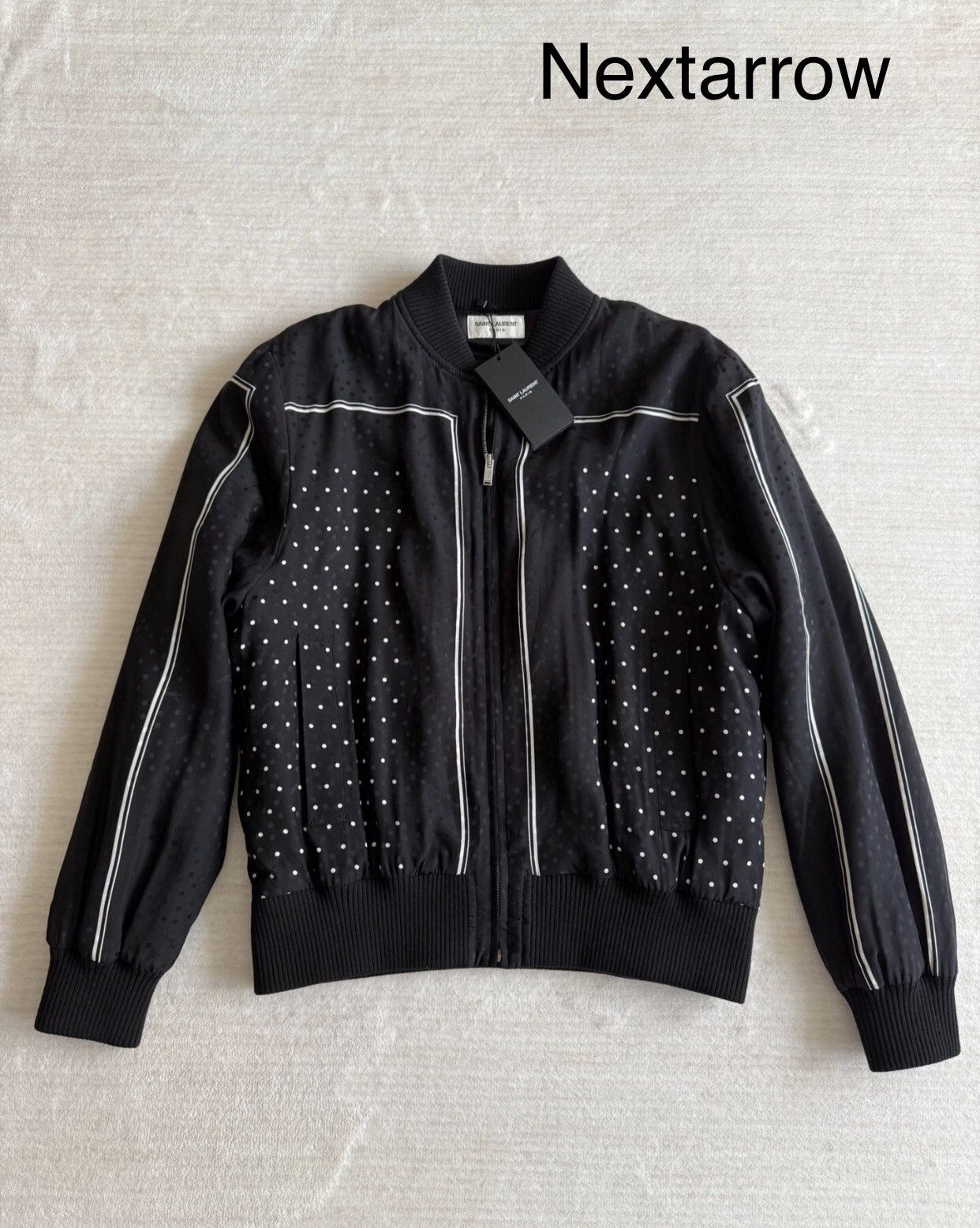 Saint Laurent Paris × Yves Saint Laurent Saint Laurent black polka dot cotton jacket2412-Nextarrow Size US M / EU 48-50 / 2 - 1 Thumbnail