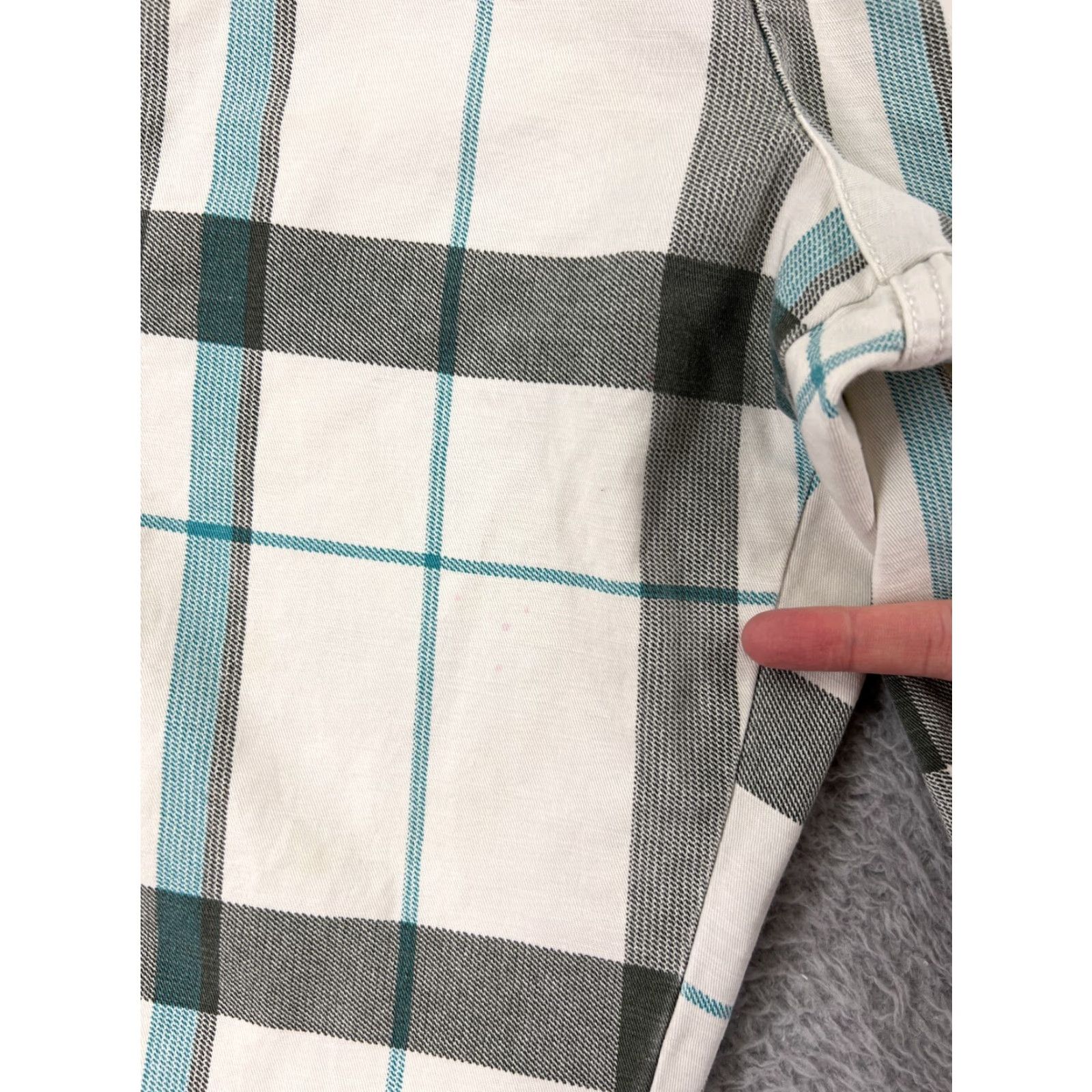 Ocean Pacific Ocean Pacific Shorts Mens 40 White Gray Plaid Cargo 100% Cotton Skateboard Size US 40 / EU 56 - 4 Thumbnail