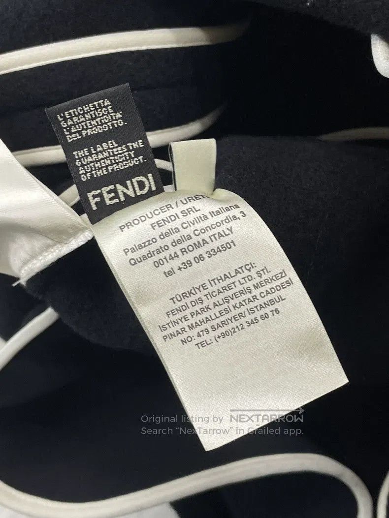 Fendi Fendi Black fox fur collar wool coat with removable fur co Size XXS / US 00 / IT 34 - 9 Thumbnail
