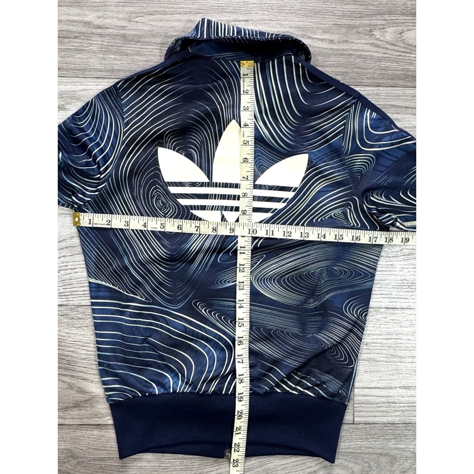 Adidas Adidas Originals Track Jacket Womens XS Multicolor Blue Fire Bird Geology Pattern Shirt Size XS / US 0-2 / IT 36-38 - 2 Thumbnail