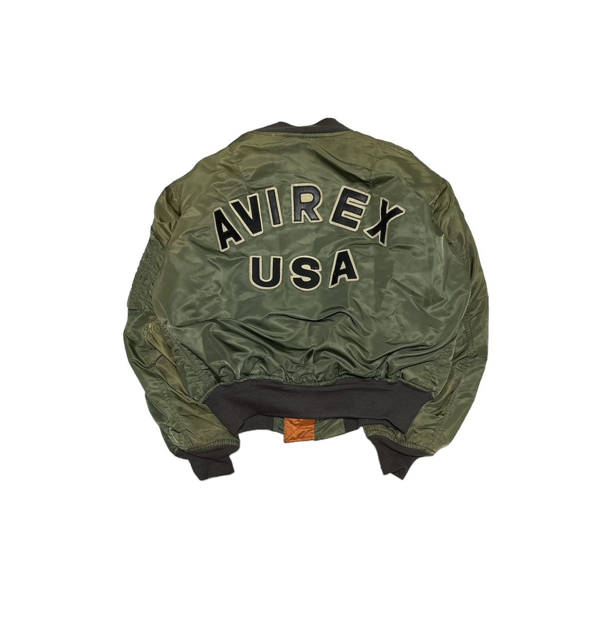 Avirex Vintage Faded Avirex USA MA-1 Bomber Jacket Size US XL / EU 56 / 4 - 1 Thumbnail