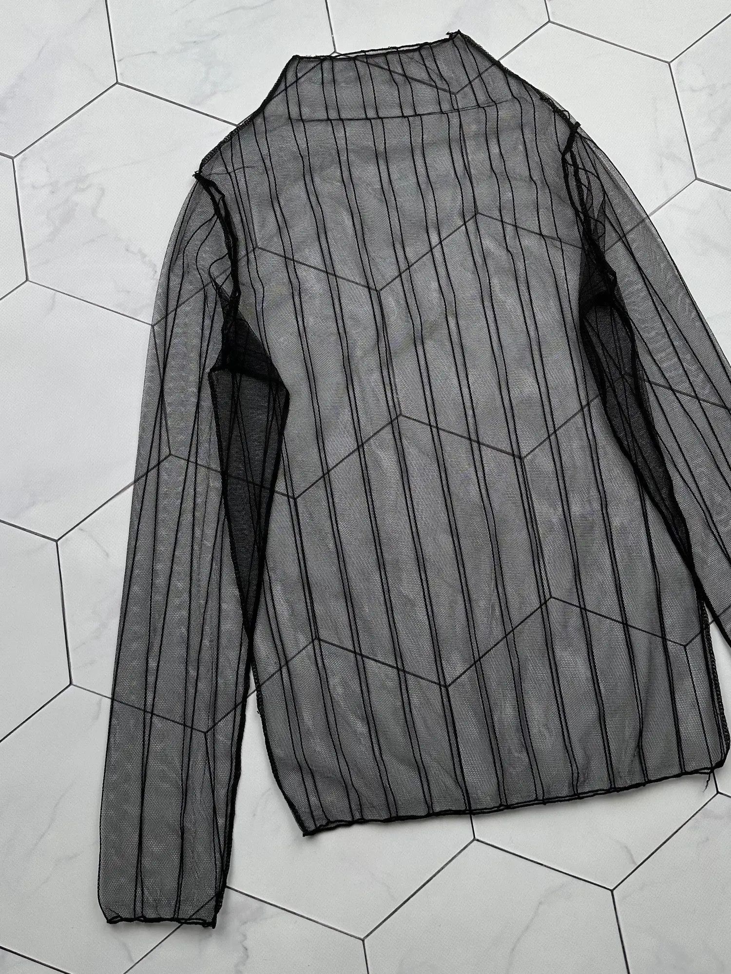 Vintage Vintage Mesh Long Sleeve (B446)E2 Size S / US 4 / IT 40 - 2 Thumbnail