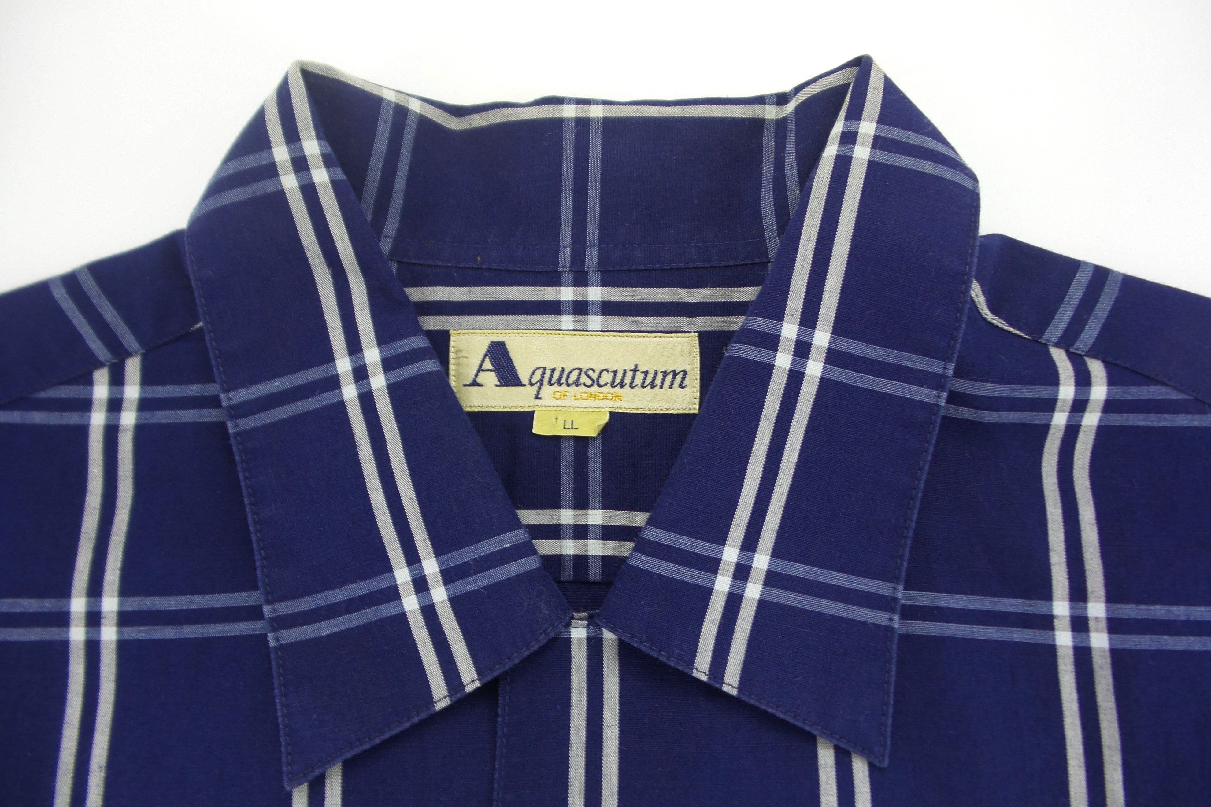 Aquascutum Aquascutum Single Pocket Checks Design Shirts Size US XL / EU 56 / 4 - 2 Thumbnail