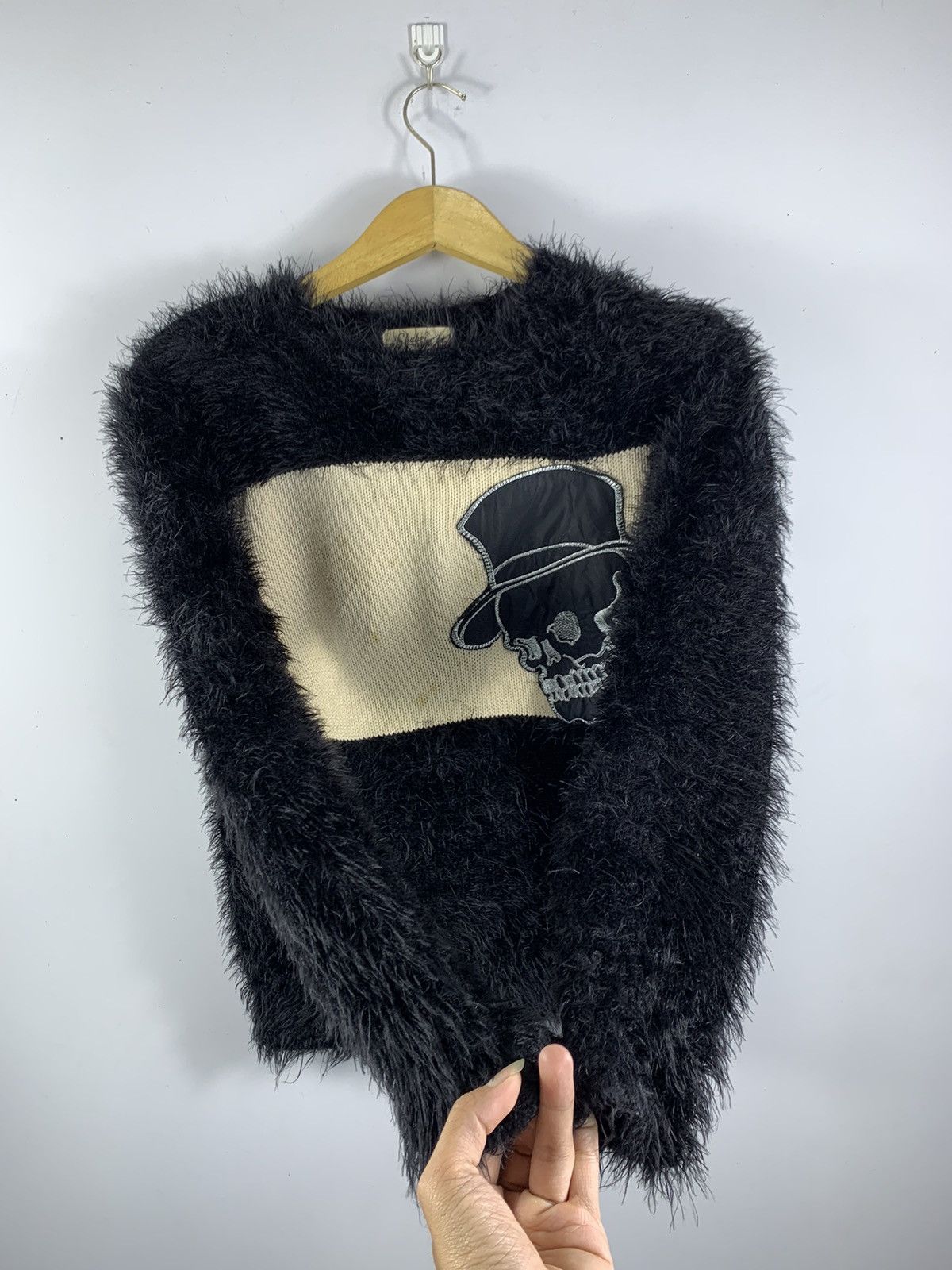 14th Addiction CRAZY FUZZY MOHAIR SKULL LGB STYLE SWEATER Size US M / EU 48-50 / 2 - 2 Thumbnail