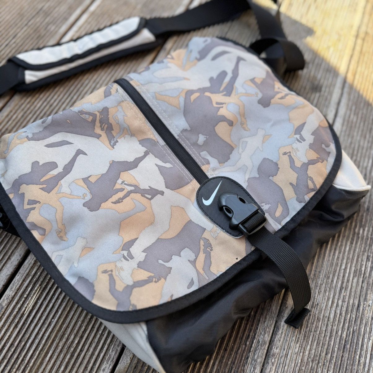 Nike × Vintage Nike Vintage X Cordura Camo Military Shoulder Bag Gym y2k Size ONE SIZE - 3 Thumbnail