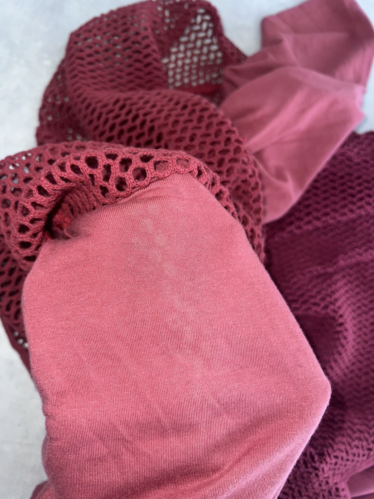 Julius JULIUS SS18 Cotton Mesh Layered Tee 617CUM24 (Red) Size US M / EU 48-50 / 2 - 8 Thumbnail