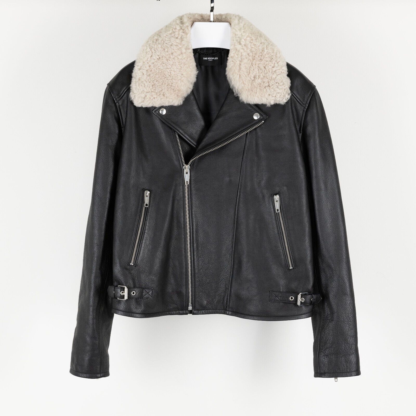 The Kooples The Kooples Men Leather Fur Collar Jacket Black Size L Size US L / EU 52-54 / 3 - 1 Thumbnail