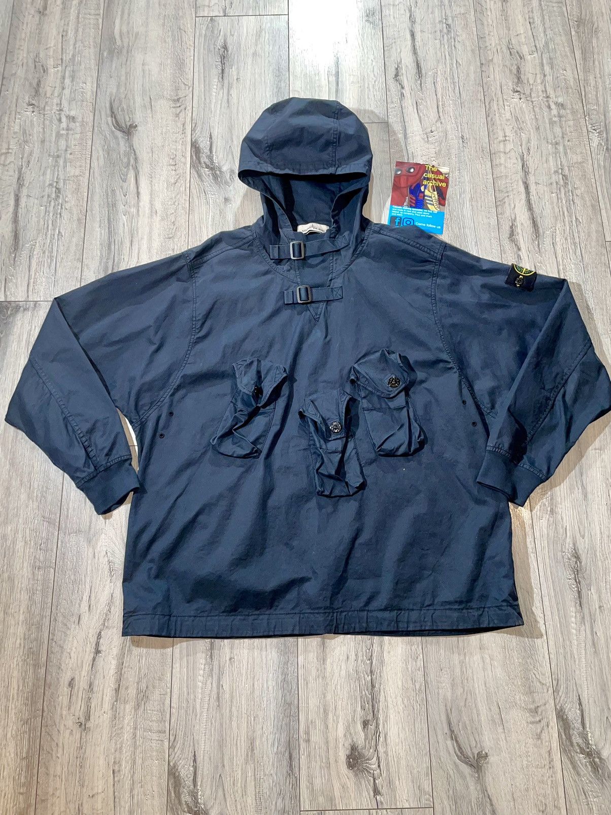 image of Stone Island Cotton Smock Large in Blue, Men's
