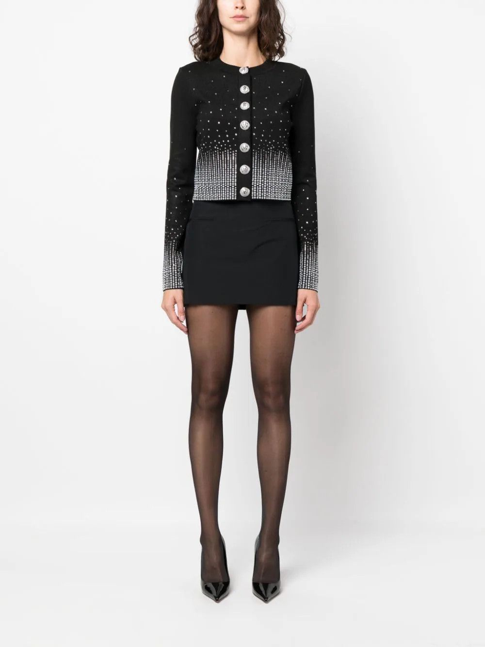 Balmain o1w1db10624 Cardigan in Black Size XXS / US 00 / IT 34 - 3 Thumbnail