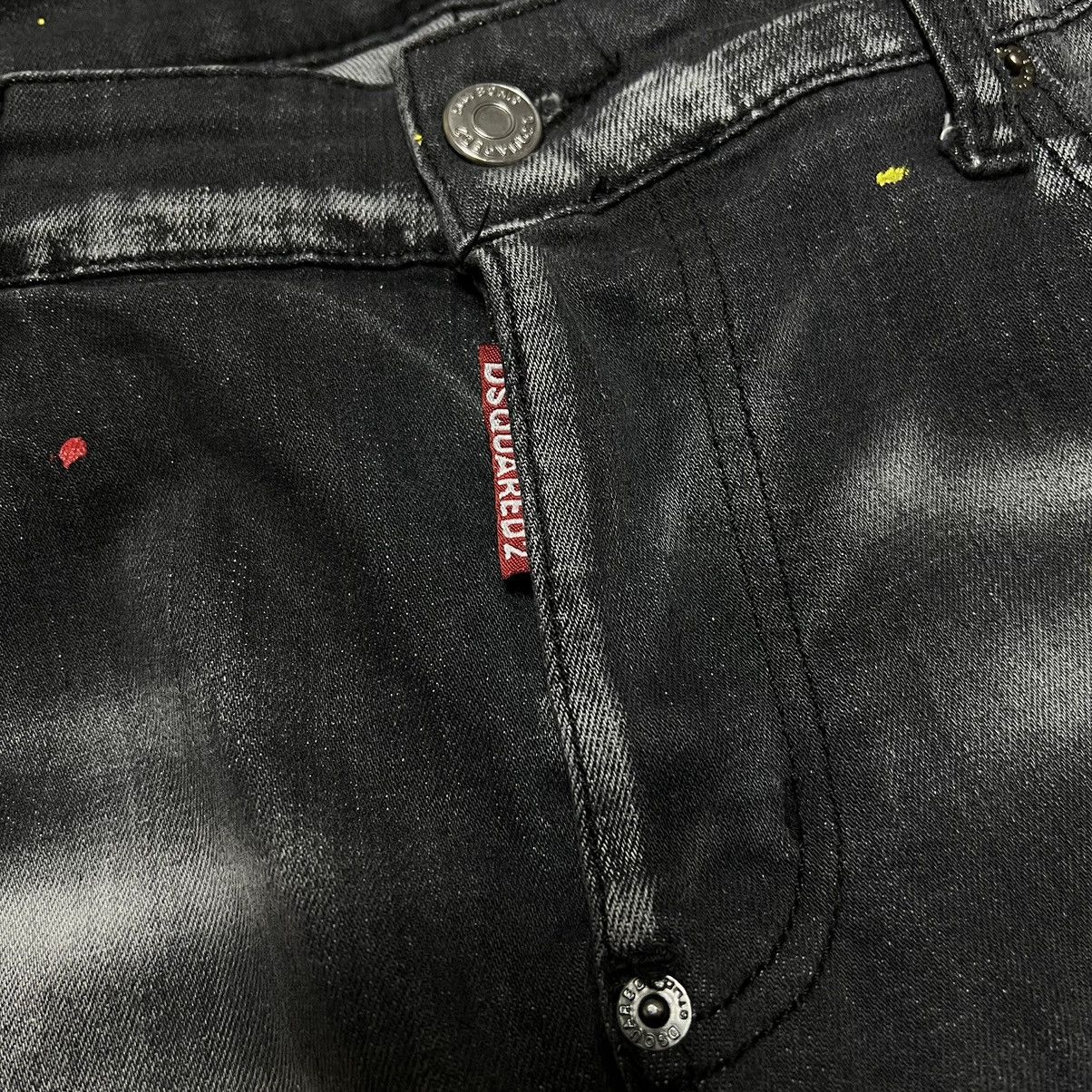 Dsquared2 Dsquared2 Distressed Painted Denim Logo Jeans Size US 32 / EU 48 - 12 Thumbnail
