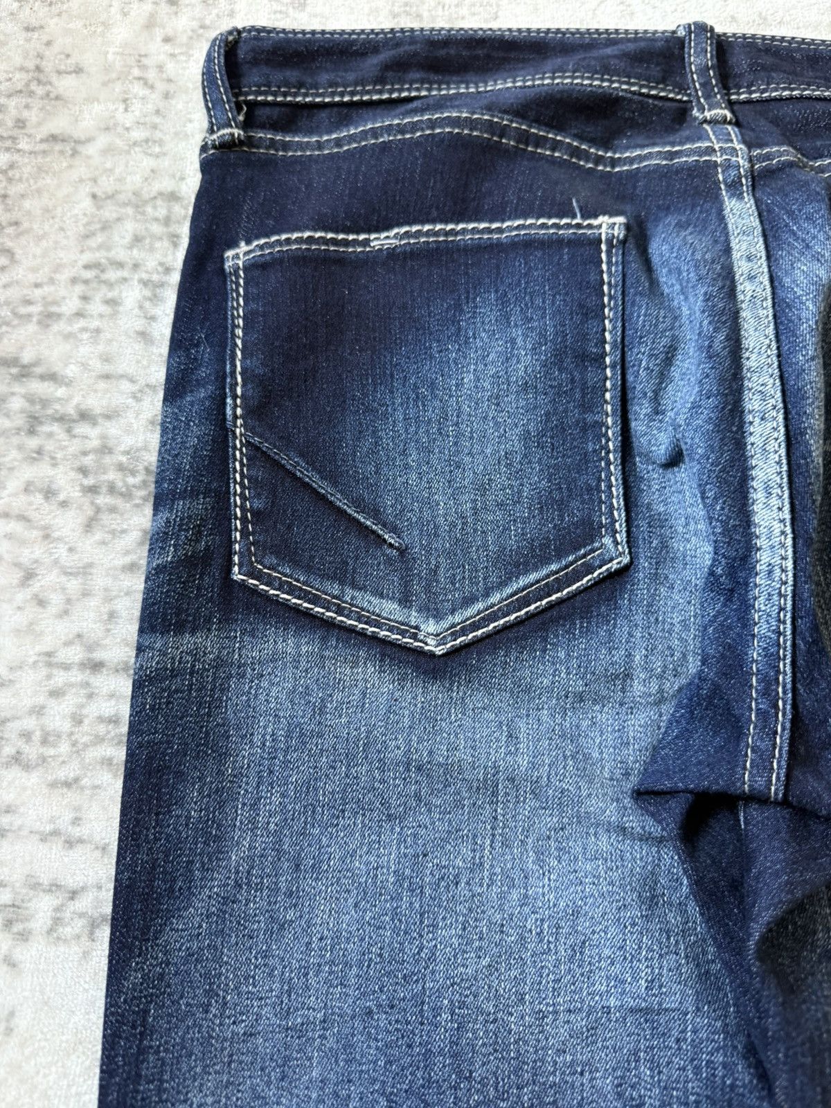 Japanese Brand Gostar De Fuga Shadow Fade Wash Whiskers Skinny Jeans Size US 29 - 18 Thumbnail