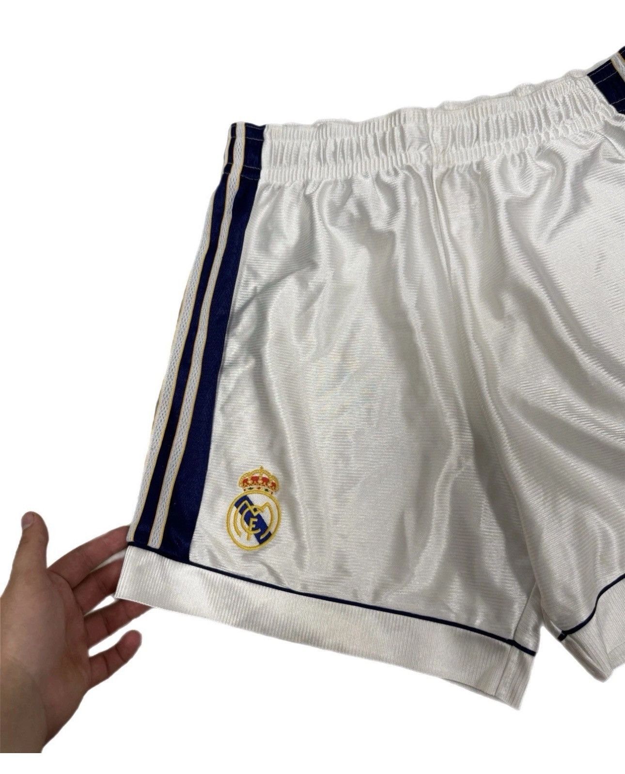 Adidas Vintage Adidas Real Madrid Football Shorts White 1998/1999 Size US 32 / EU 48 - 3 Thumbnail