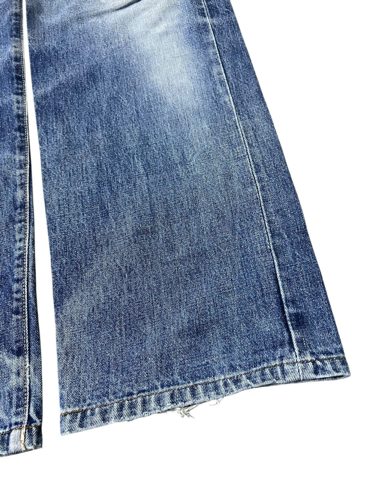 Edwin Vintage Baggy Edwin 505x Distressed Selvedge Denim Jean Size US 31 - 7 Thumbnail