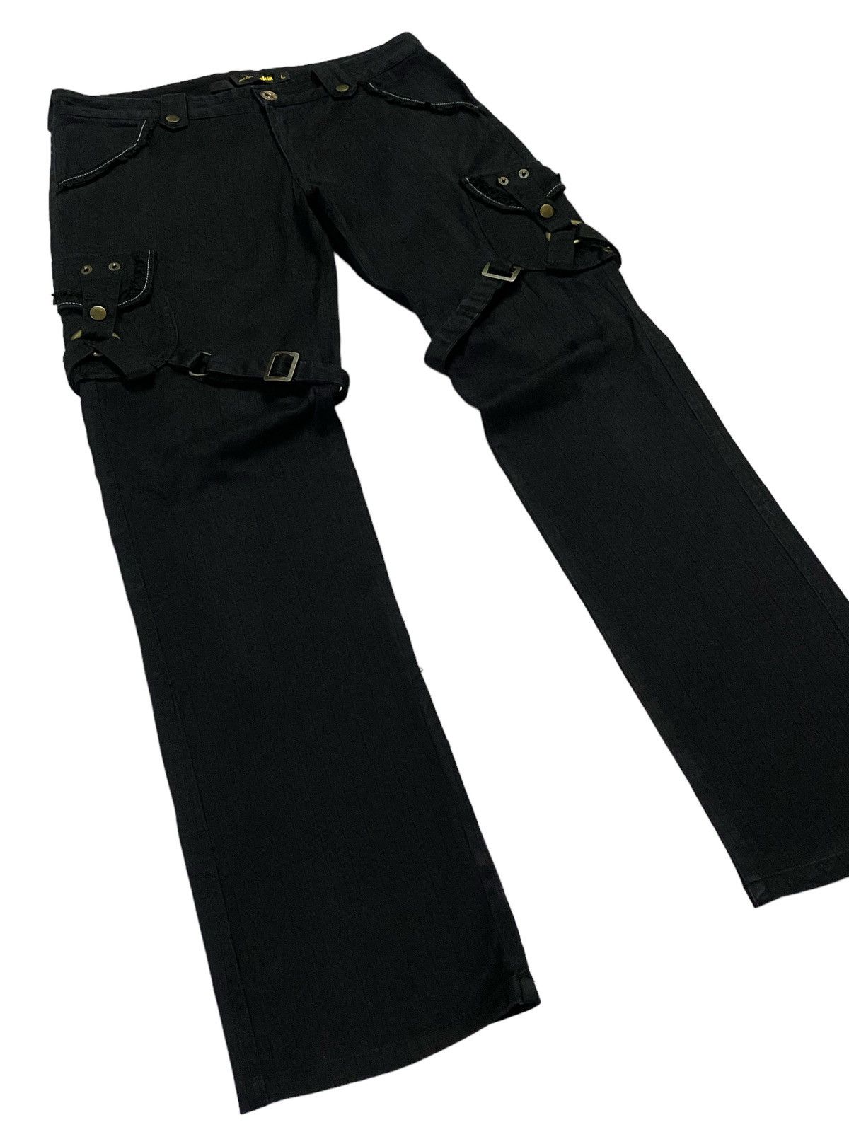 Japanese Brand Japanese brand “APESTIEN” Black Bondage Tactical Cargo Pants Size US 33 - 18 Thumbnail