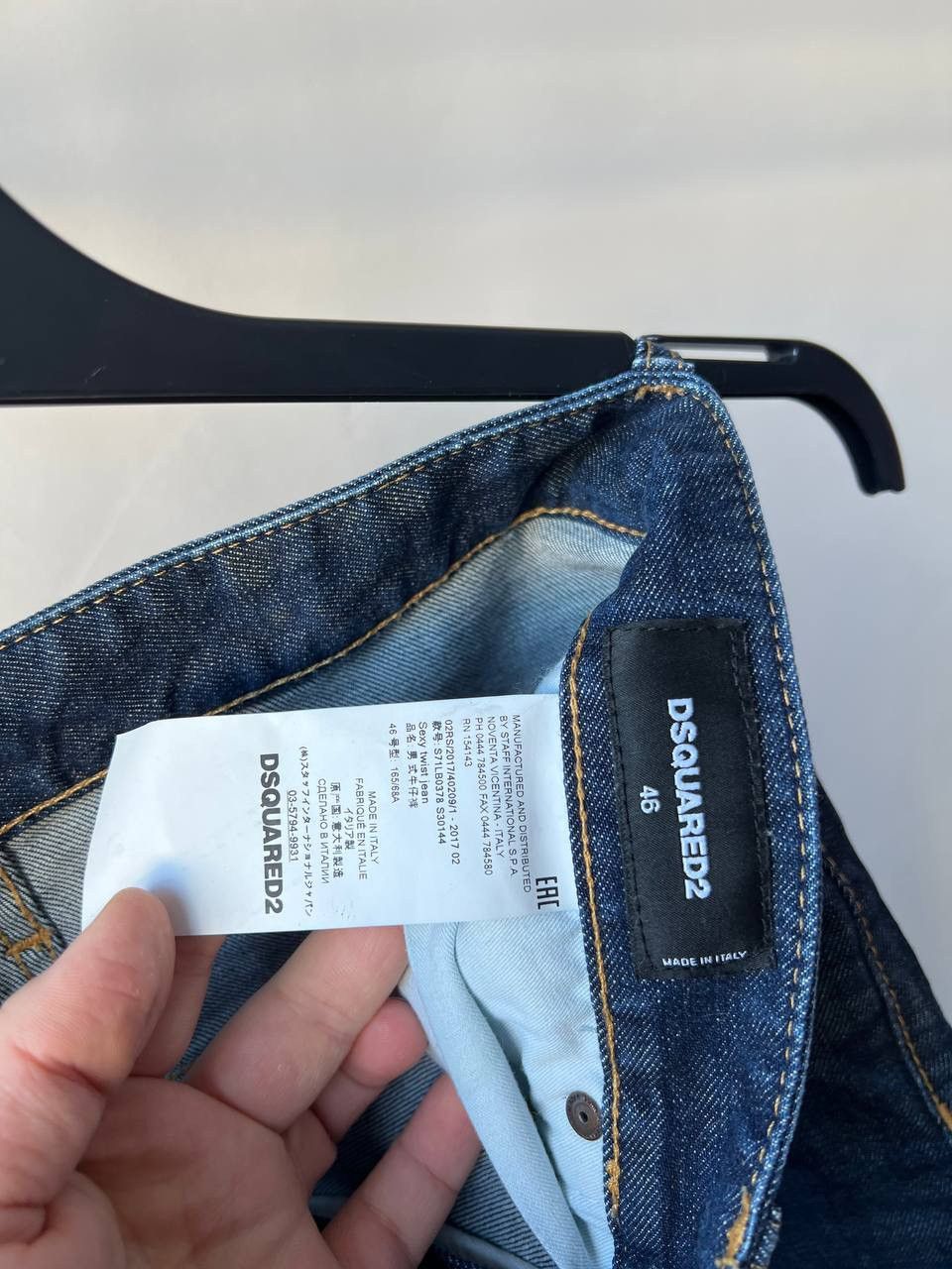 Dsquared2 2017 DSQUARED 2 BLUE ARTIFICIALLY WORN SEXY TWIST PANTS 46 Size US 44 / EU 60 - 9 Thumbnail