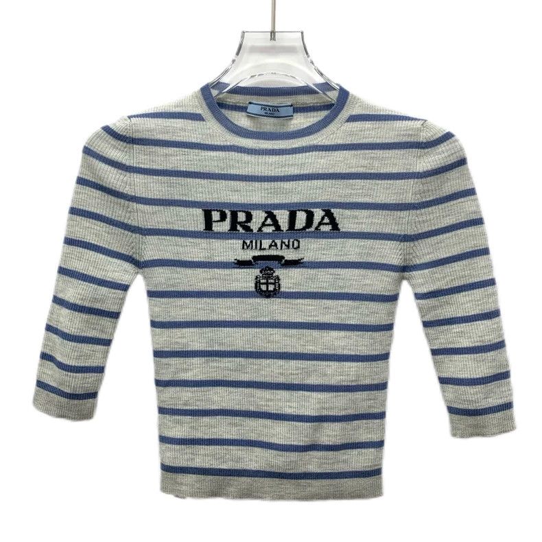 Prada Prada Striped Wool Knit Crew Neck Top-dmc Size US XS / EU 42 / 0 - 1 Thumbnail