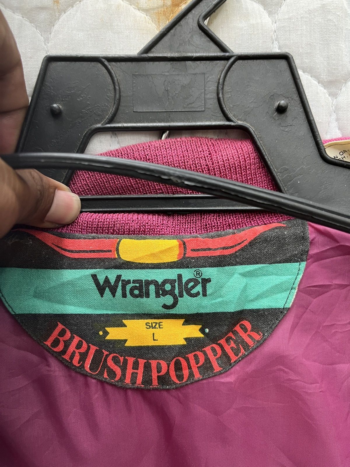 Wrangler 🔥STEALS🔥 VTG WRANGLER BRUSH POPPER JACKET Size US L / EU 52-54 / 3 - 8 Thumbnail
