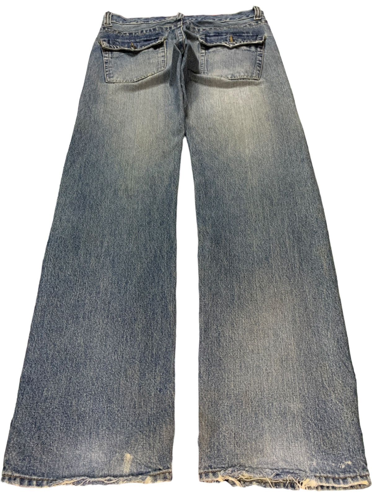Japanese Brand Vintage Japanese Brand Mud Wash Distressed Baggy Jeans Size US 33 - 2 Thumbnail