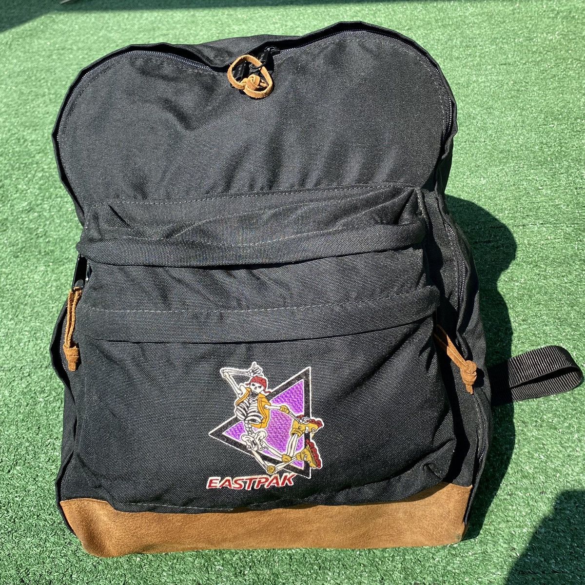 Eastpak Rare Vintage 90’s Eastpak Skeleton Skater Leather Backpack Size ONE SIZE - 1 Thumbnail