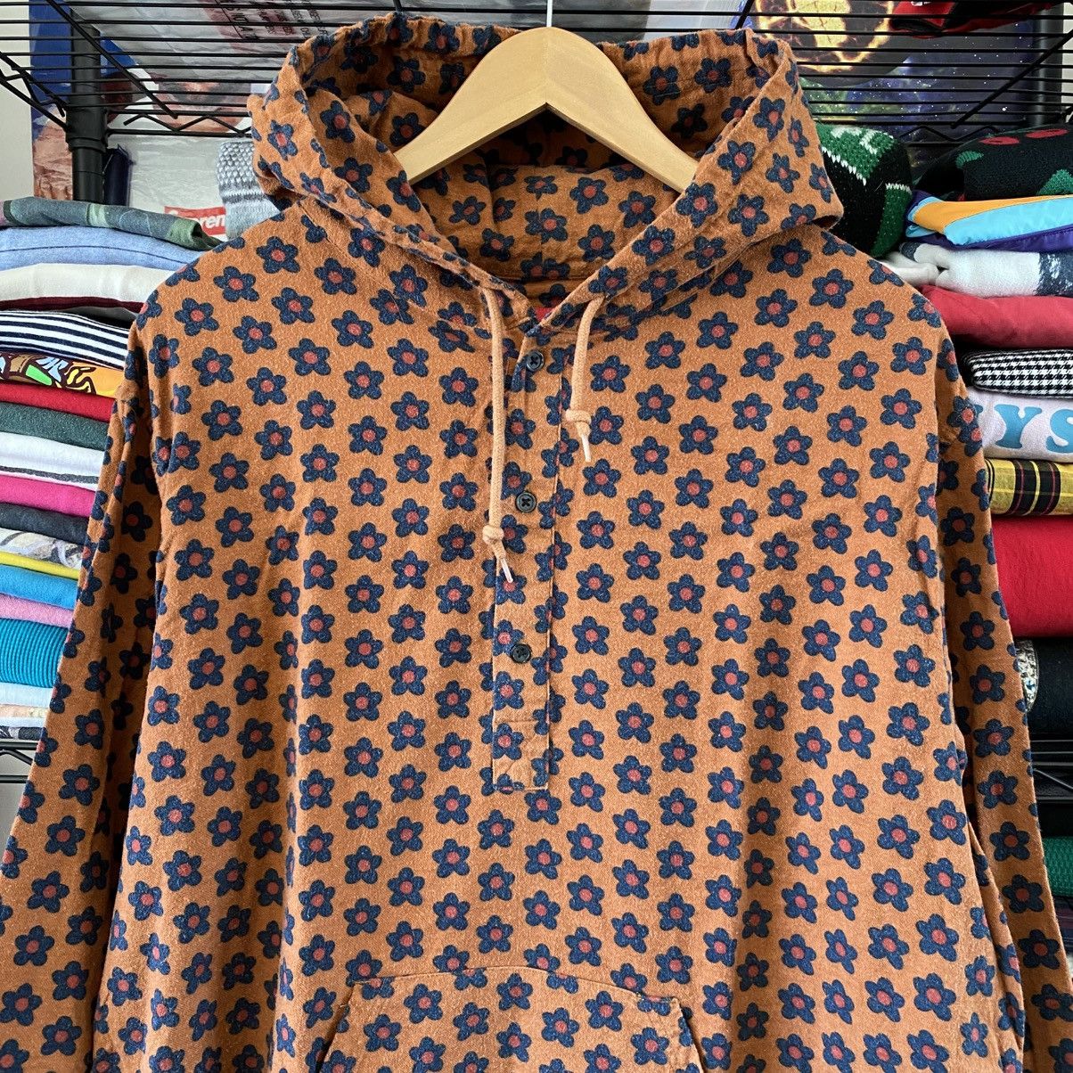 Supreme Supreme Hooded Flower Shirt Orange 2015 Vintage Designer Size US XL / EU 56 / 4 - 2 Thumbnail