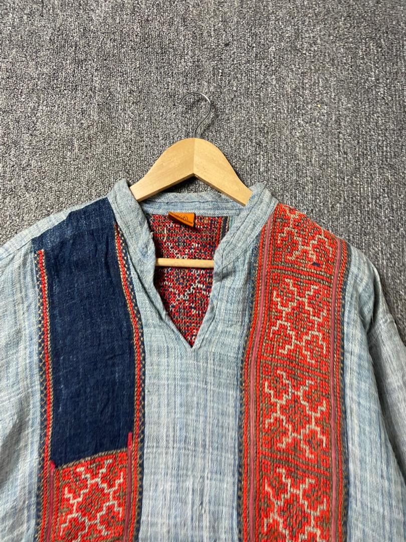 Japanese Brand SHUJRABANSHO Traditional Patchwork Top (204) Size US S / EU 44-46 / 1 - 6 Thumbnail