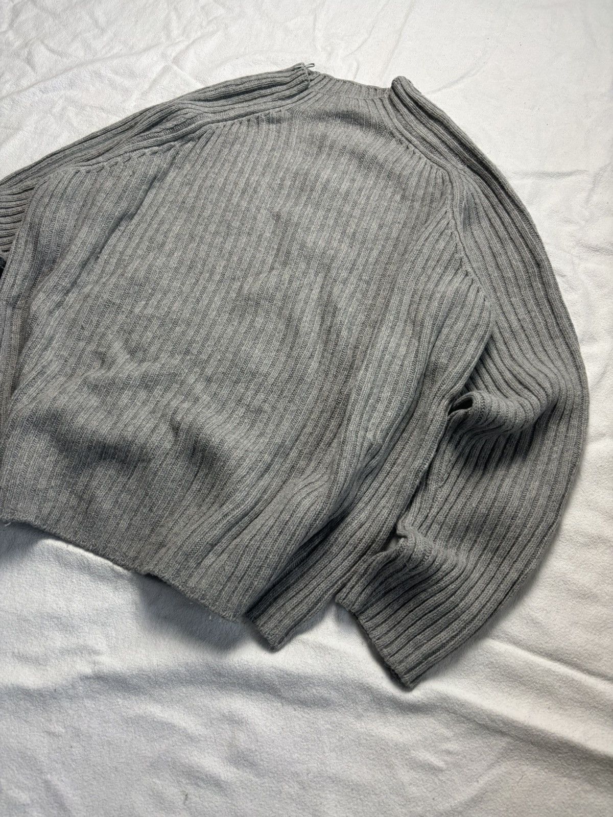 Japanese Brand × Vintage Avant garde full zip knitted sweater diesel lgb style Size US XL / EU 56 / 4 - 3 Thumbnail