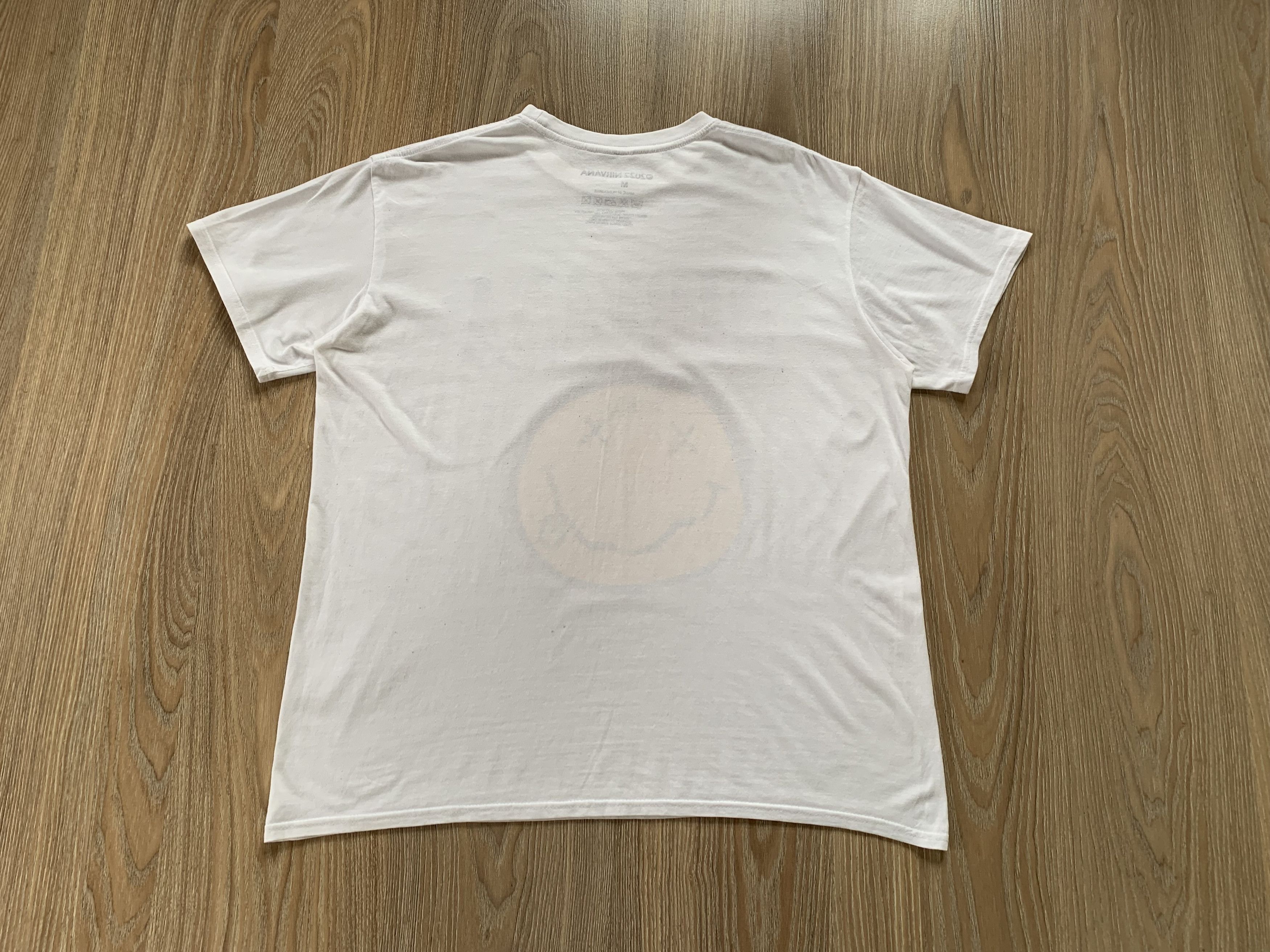 Band Tees × Nirvana Nirvana Logo Cotton White Printed T Shirt 2022 Size US M / EU 48-50 / 2 - 3 Thumbnail