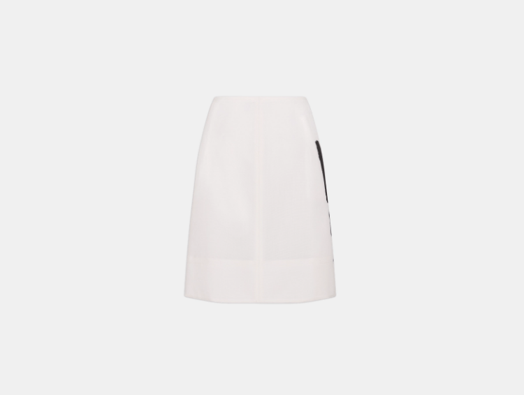 Dior o1w1db11225 451J17 Mini Skirt in White Size 30" / US 8 / IT 44 - 2 Thumbnail