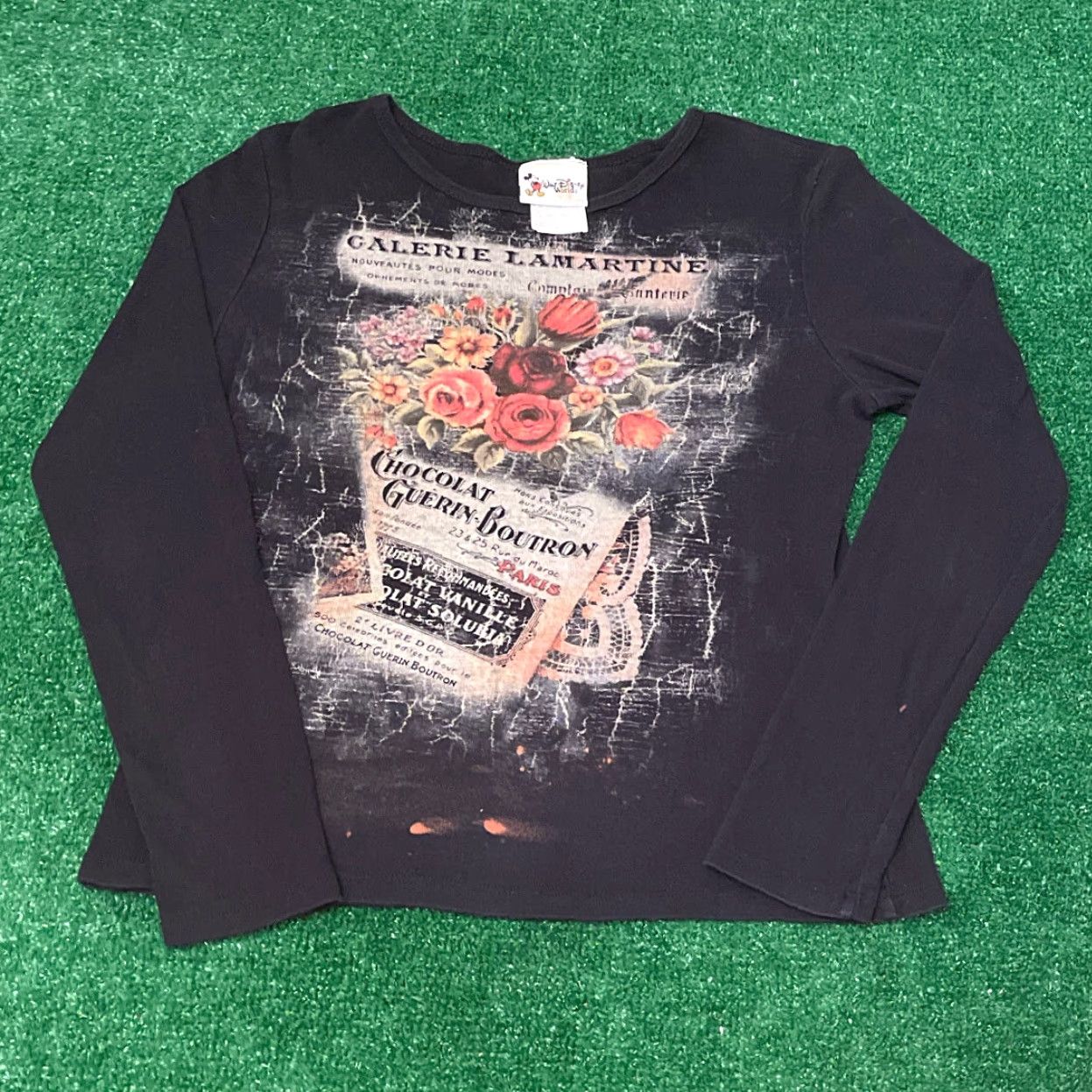 Disney VINTAGE Disney Mickey Mouse 90s Shirt L Womens Long Sleeve Round Neck Brown Chocolate Epcot Paris Flowers VTG Ladies Shirt Mens? Wait Size L / US 10 / IT 46 - 4 Thumbnail