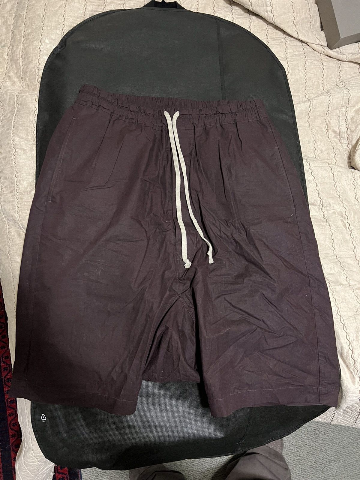Rick Owens Oxblood Pods Shorts IT52 Size US 34 / EU 50 - 4 Thumbnail