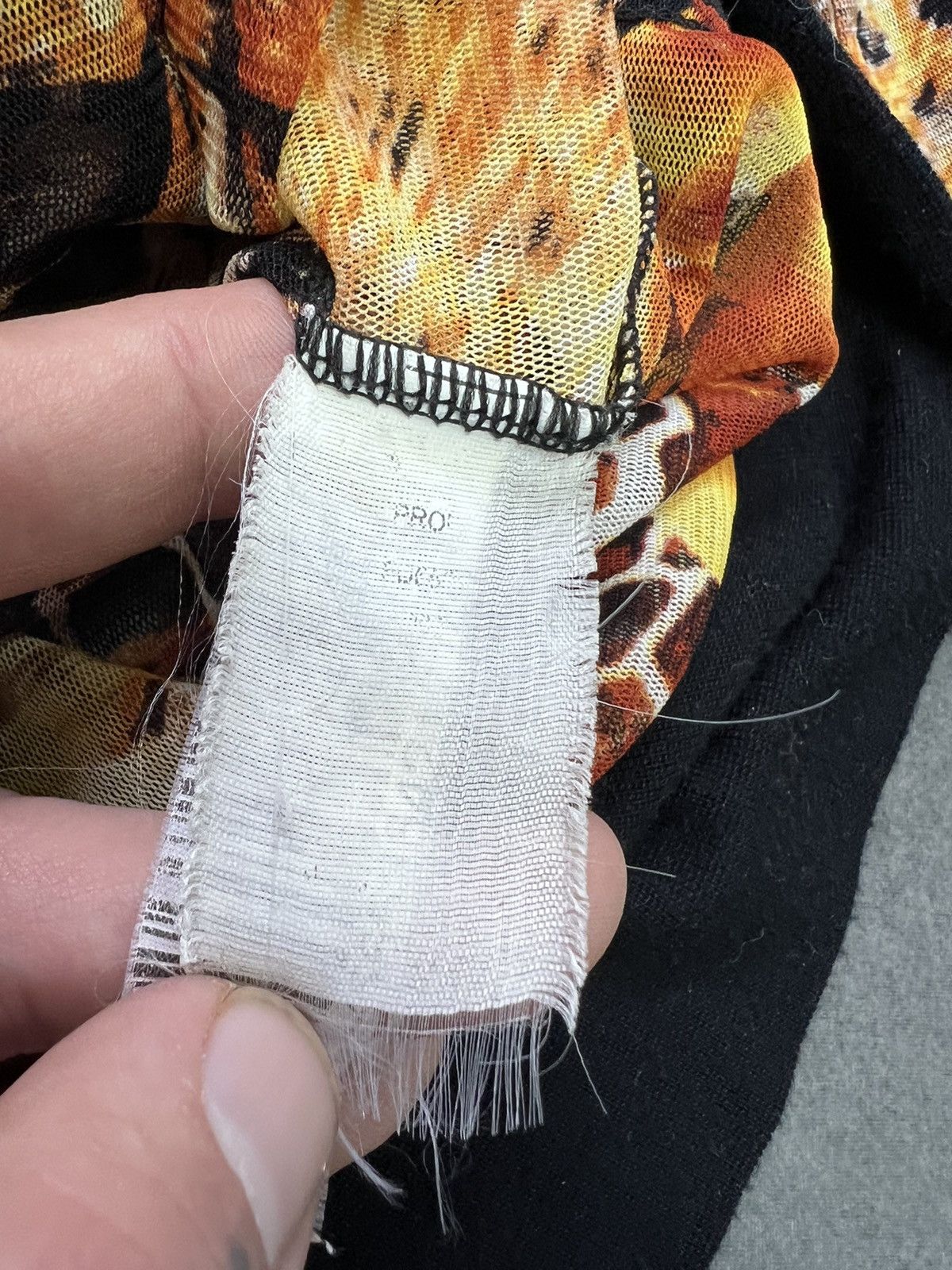 Roberto Cavalli × Vintage Y2K Mesh zip Hoodie JpG Gaultier Cavalli 00s 90s Size M / US 6-8 / IT 42-44 - 9 Thumbnail
