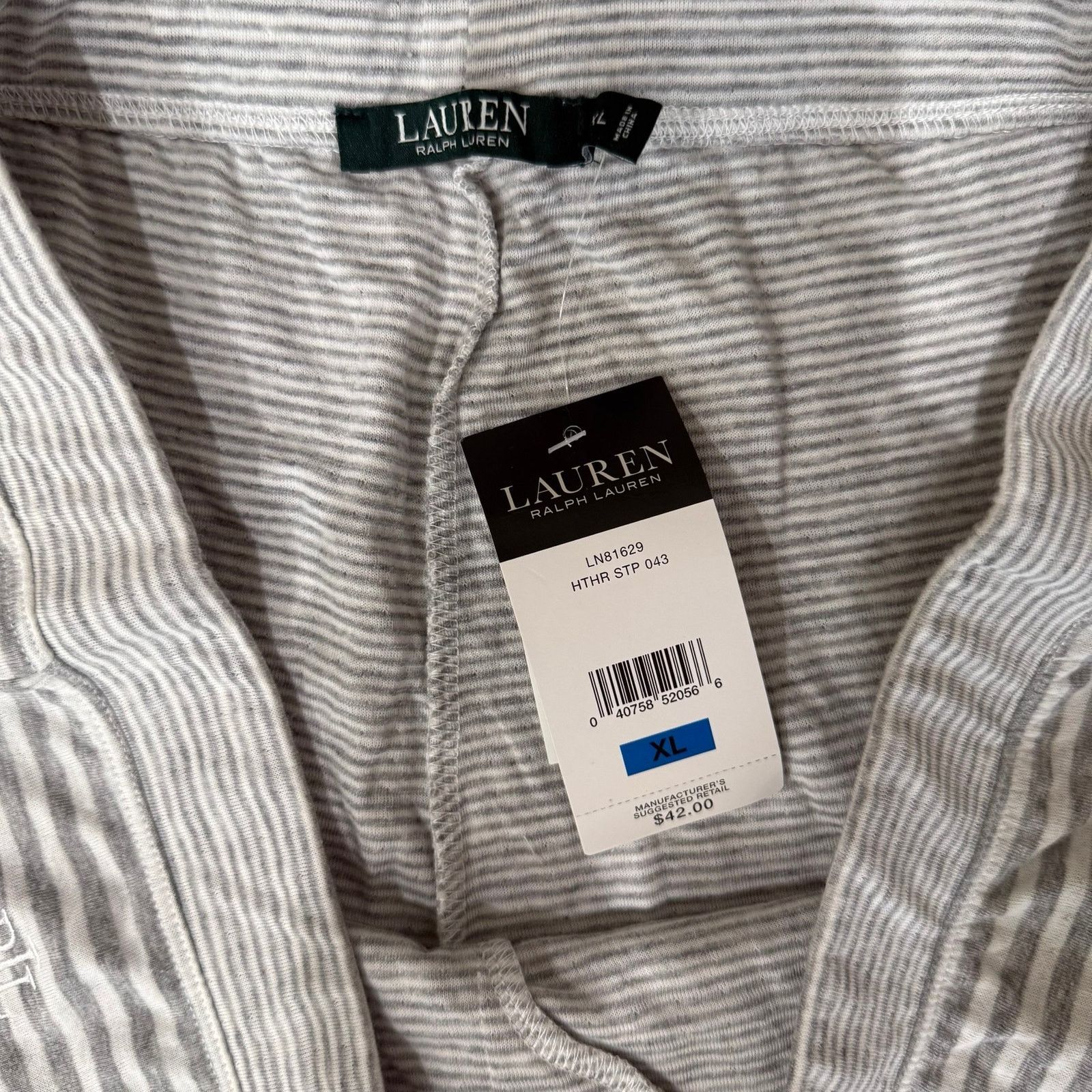 Ralph Lauren Lauren Ralph Lauren Women's Striped Sleep Sweatpants Size 36" / US 14 / IT 50 - 2 Thumbnail
