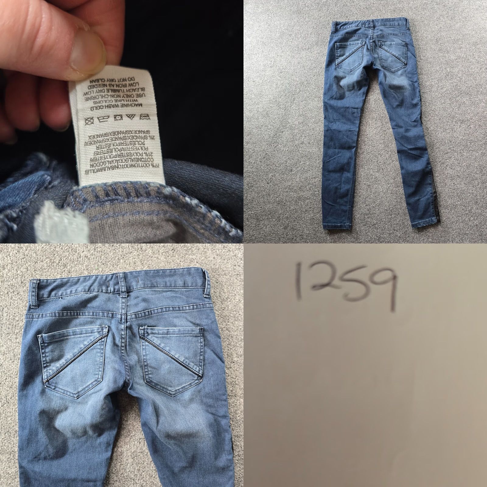 Free People Free People Jeans Womens 25 Blue Size Leather Stripe Denim Skinny Capsule Casual Size 42" / US 20 - 8 Thumbnail