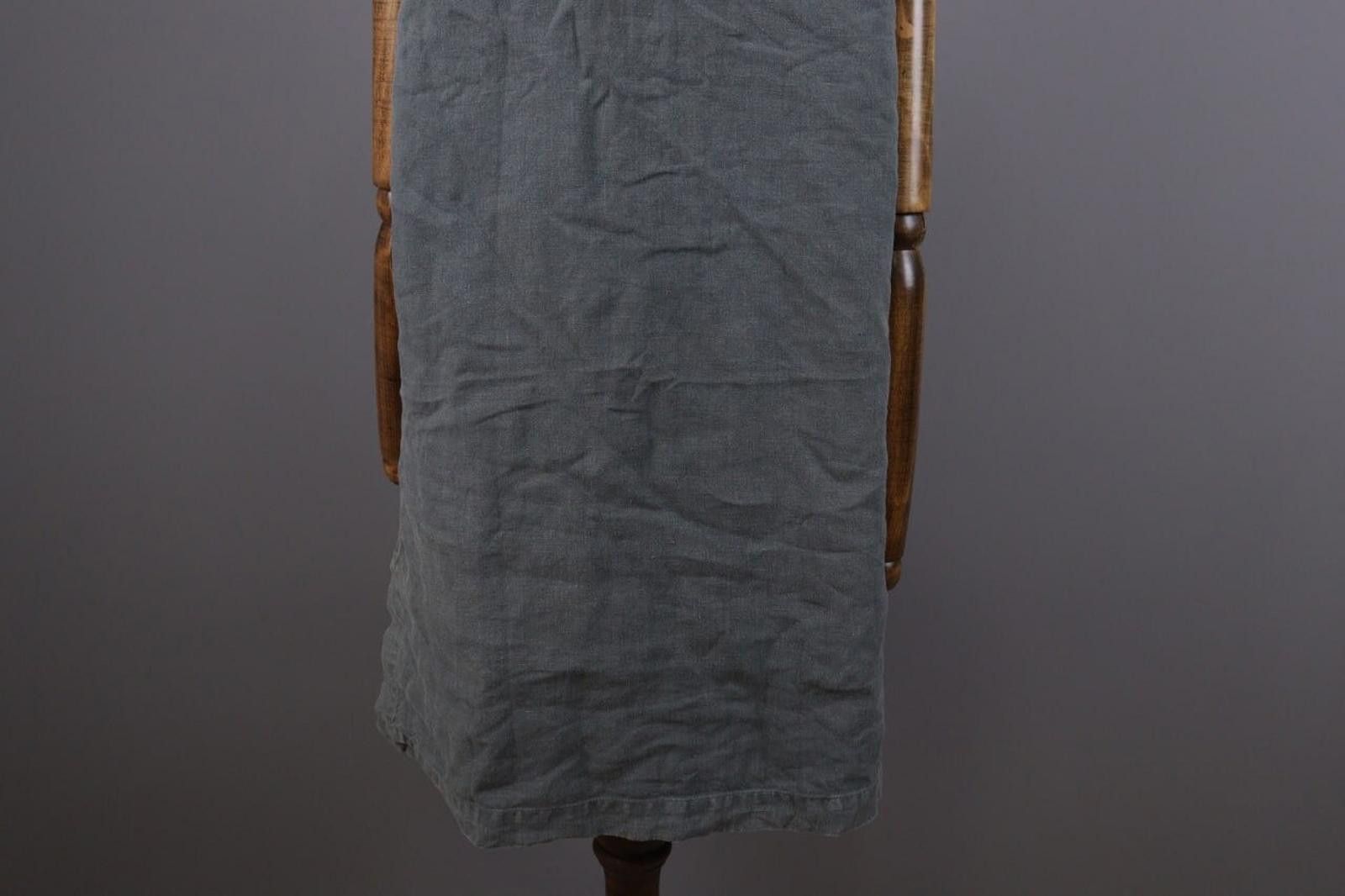 Oscar De La Renta Oska Gray Linen Relaxed Lagenlook Tunic Dress Size 4 Size S / US 4 / IT 40 - 9 Thumbnail