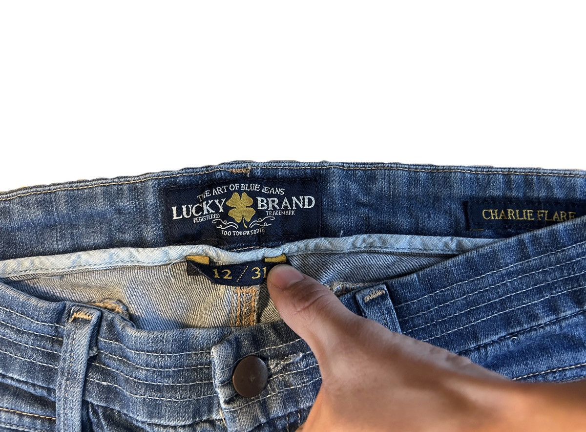 Lucky Brand × Vintage Vintage Lucky Brand Denim Flares Size US 31 - 3 Thumbnail