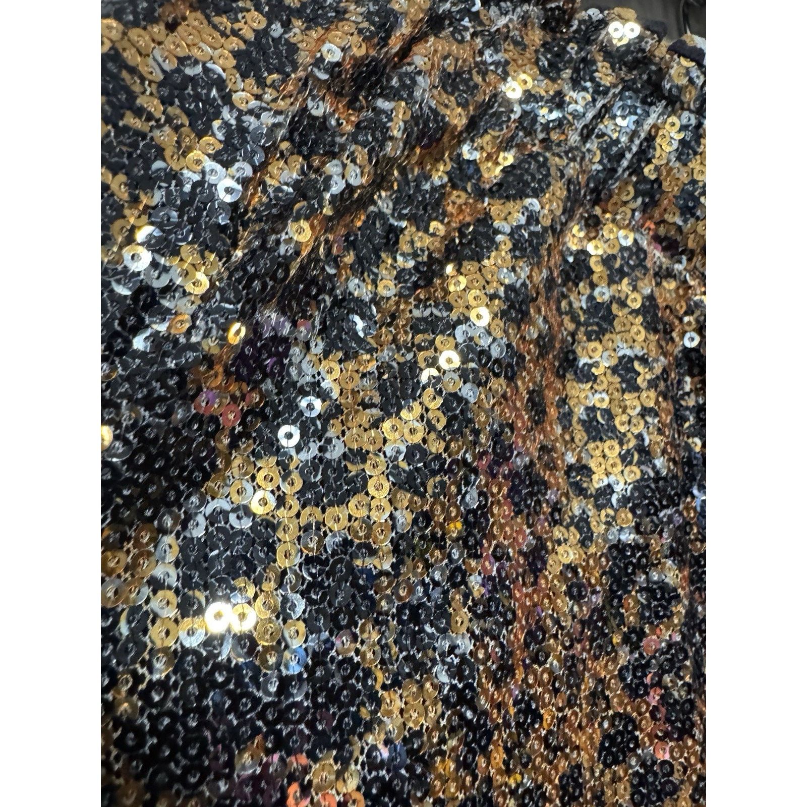 Sea New York NWT Sea New York Sequin Leopard Mini Dress $445 Size M / US 6-8 / IT 42-44 - 13 Thumbnail