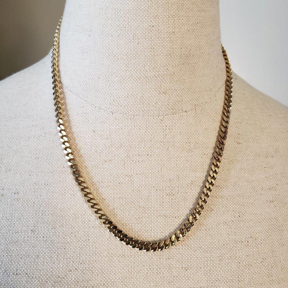 Designer 24kt Gold Filled Cuban Link 18" Necklace Size ONE SIZE - 1 Thumbnail