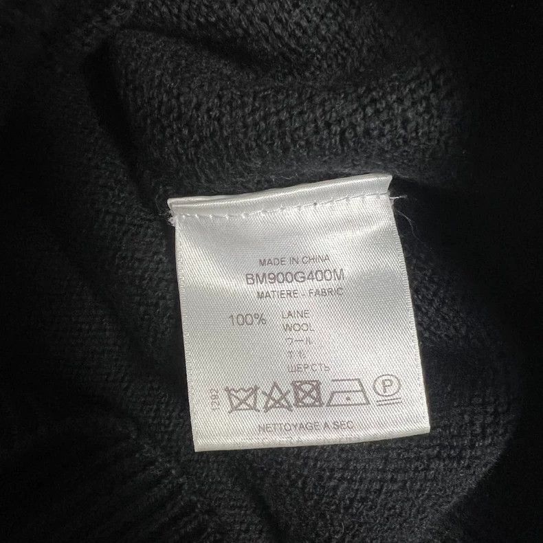 Givenchy Givenchy Black and White Chest Letter Logo Wool Sweater Size US M / EU 48-50 / 2 - 3 Thumbnail