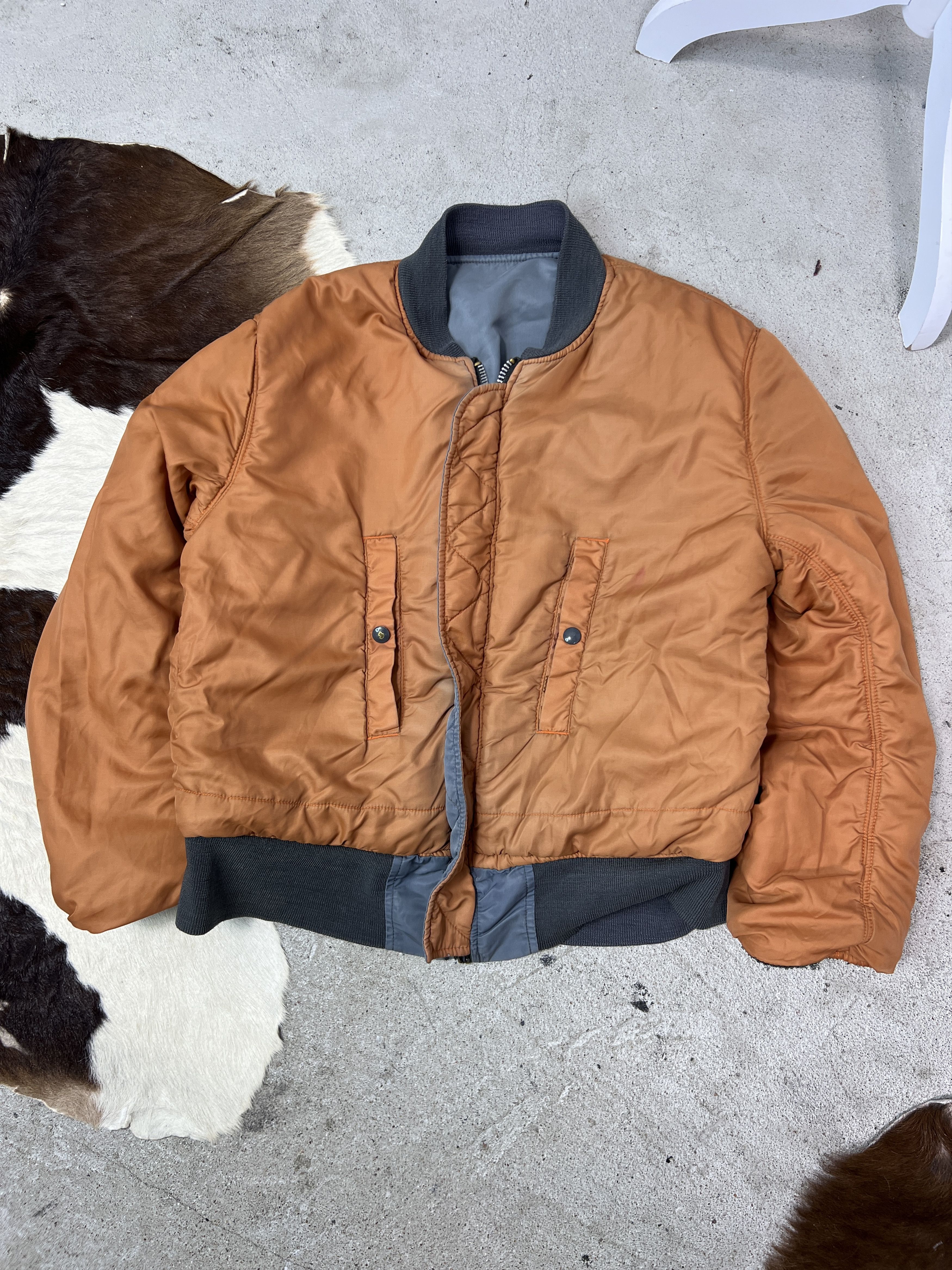 Alpha Industries Vintage Faded Washed Alpha Industries Bomber Jacket 90s Size US S / EU 44-46 / 1 - 9 Thumbnail