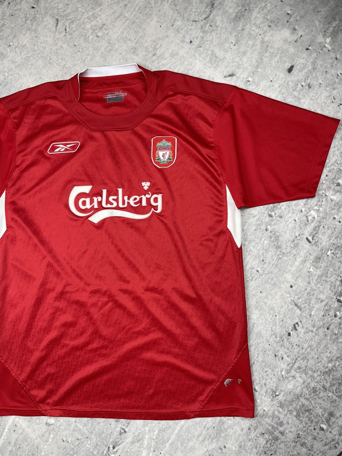 Vintage Reebok vintage jersey red Liverpool tee Size US L / EU 52-54 / 3 - 2 Thumbnail