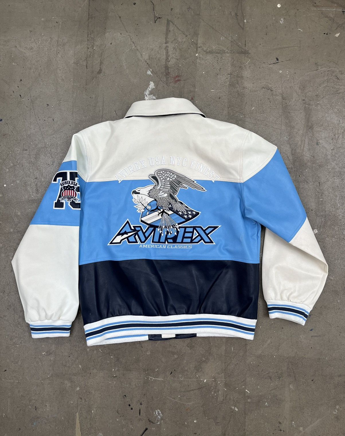 Avirex Avirex Leather varsity Jacket | Grailed