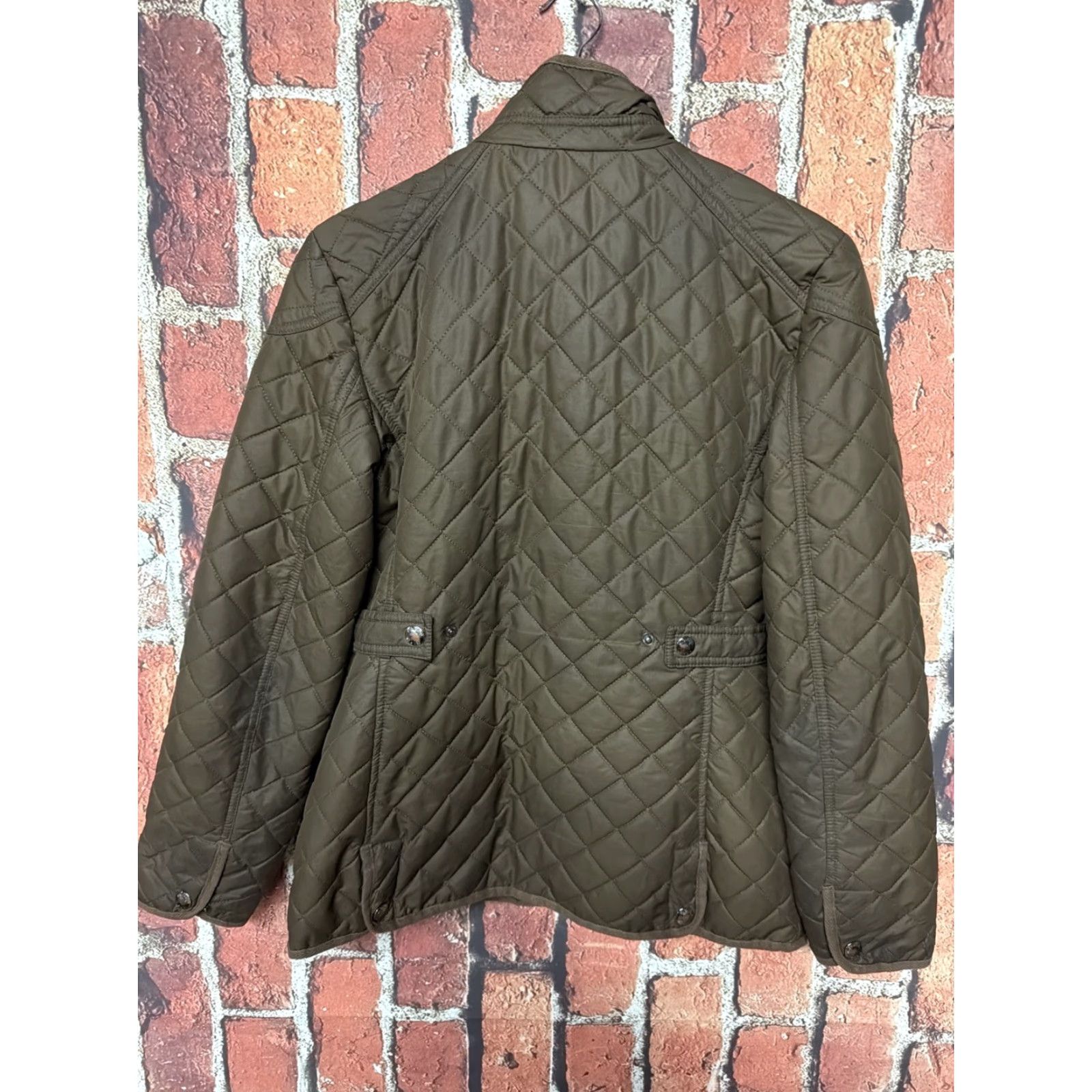 Michael Kors Michael Kors Jacket Quilted Mocha Brown Zipper & Gold Logo Accents Size Small Size S / US 4 / IT 40 - 4 Thumbnail