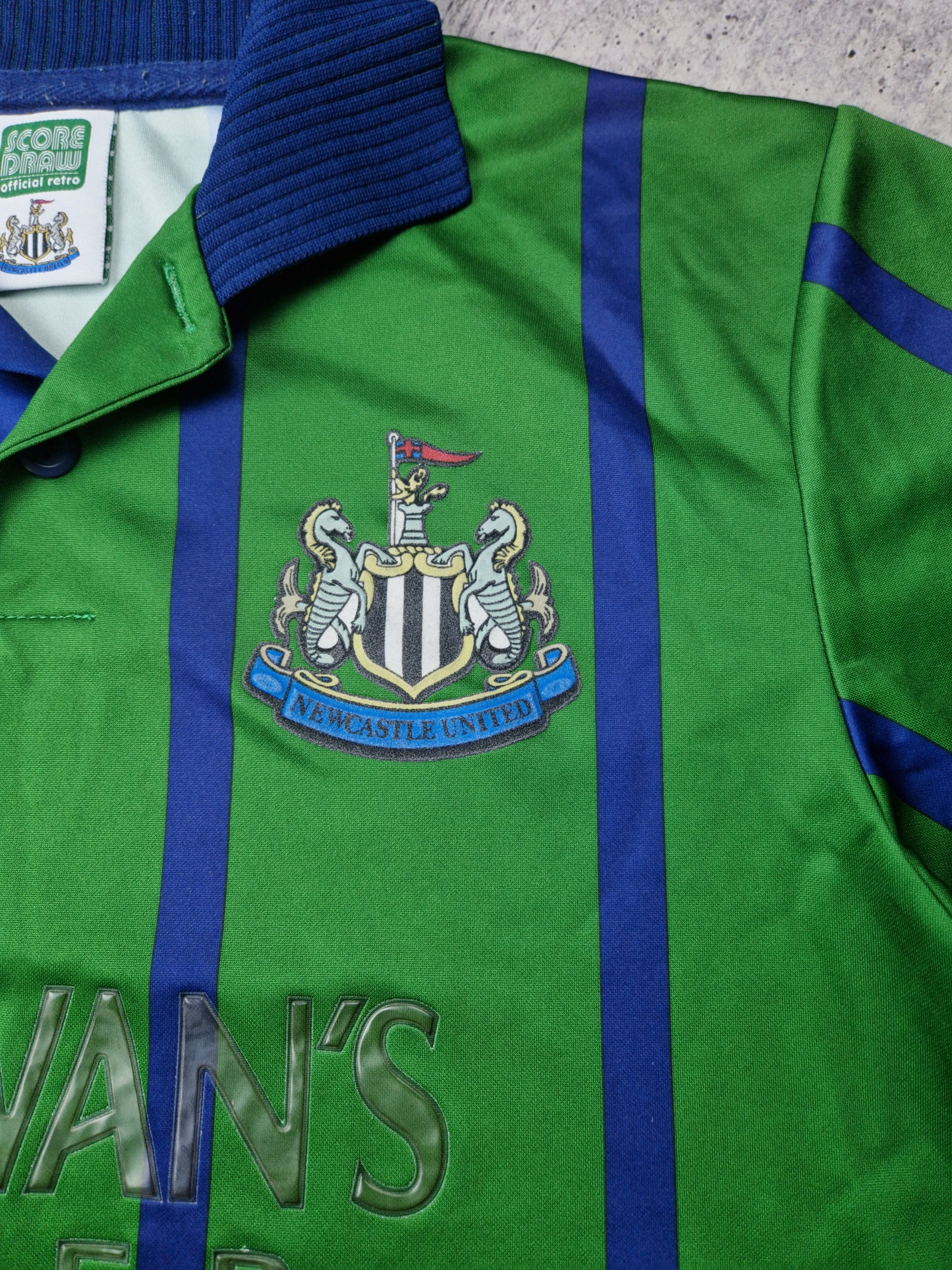 Asics Newcastle United 1993 Away Shirt Score Draw Retro Size US M / EU 48-50 / 2 - 10 Thumbnail