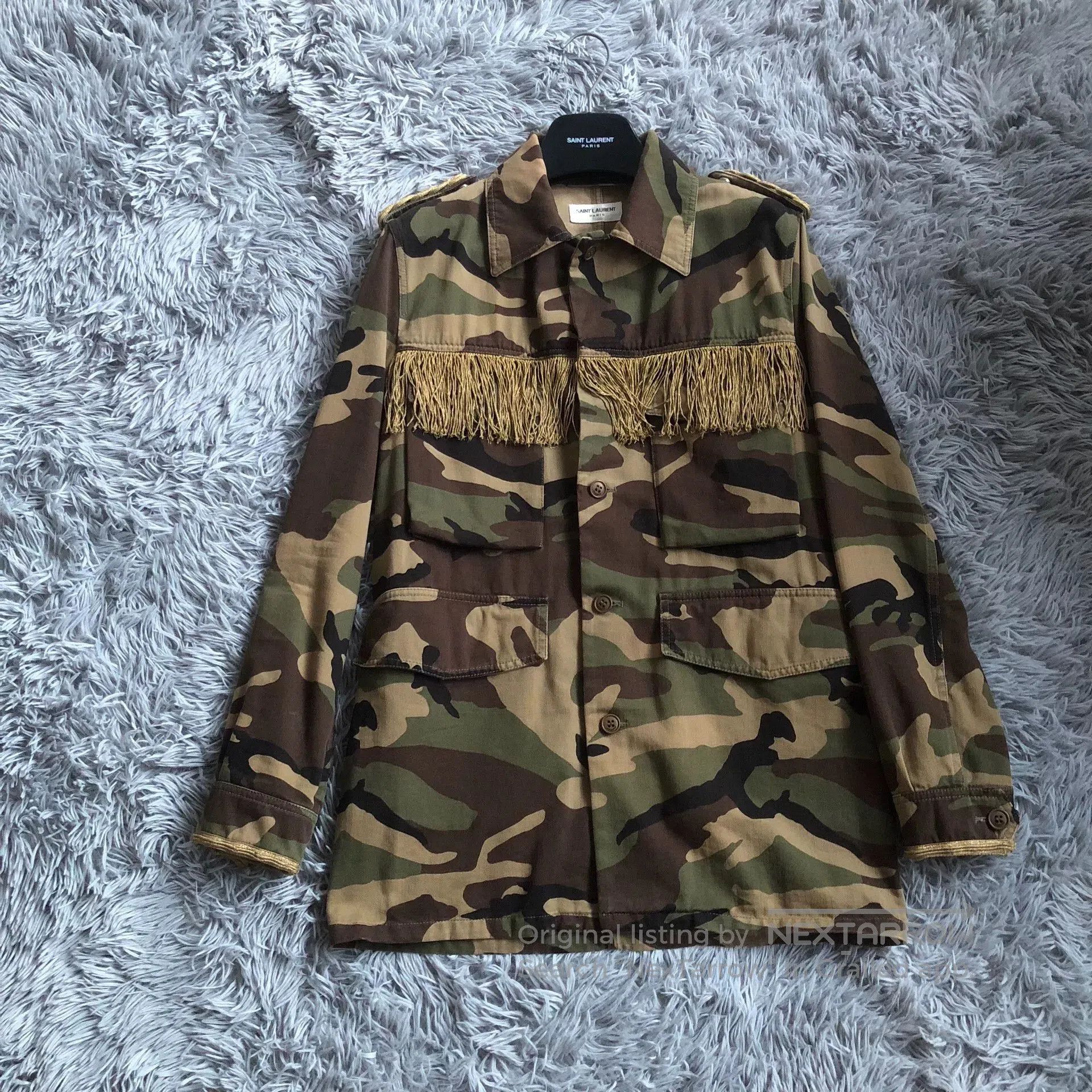 Saint Laurent Paris Saint Laurent SLP 15SS Camo Jacket. Size US S / EU 44-46 / 1 - 1 Thumbnail