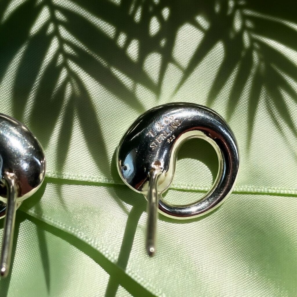 Tiffany & Co. TIFFANY & CO Peretti Silver Eternal Circle Stud Earrings Size ONE SIZE - 3 Thumbnail