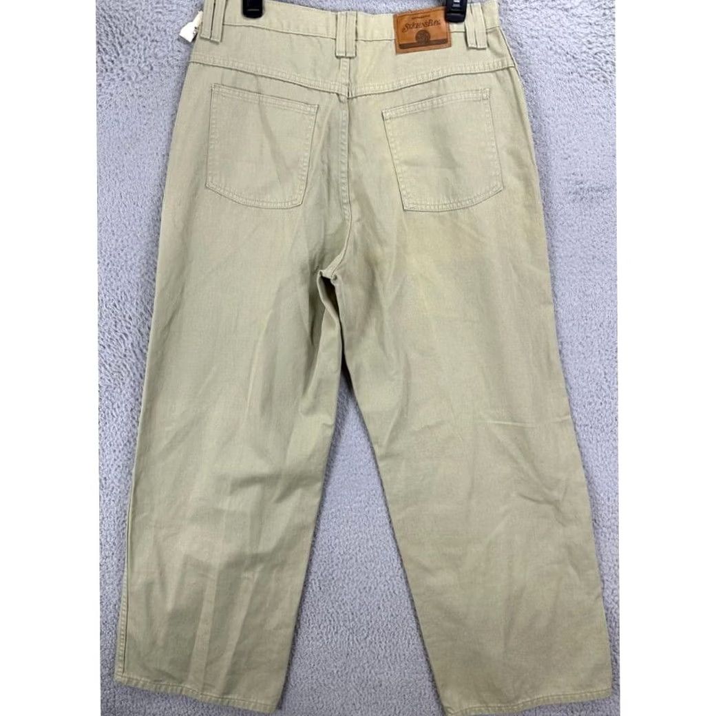 Vintage VINTAGE St Johns Bay Jeans Straight Womens 12 Tan High Rise Denim Pants NEW Size 34" / US 12 / IT 48 - 2 Thumbnail